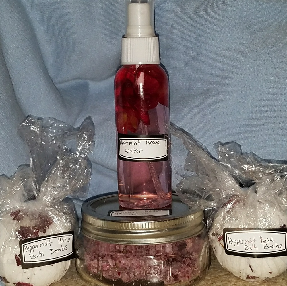 Peppermint Rose Beauty Set
